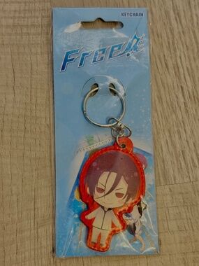 Free! SD Rin Matsuoka PU Keychain Anime Bag Charm Crunchyroll Accessory New